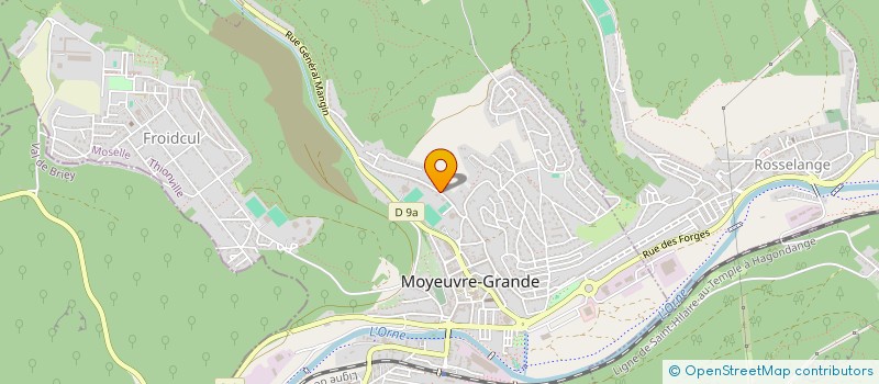 localisation de l'entreprise MADAME BRIGITTE BOUGEL  MOYEUVRE-GRANDE