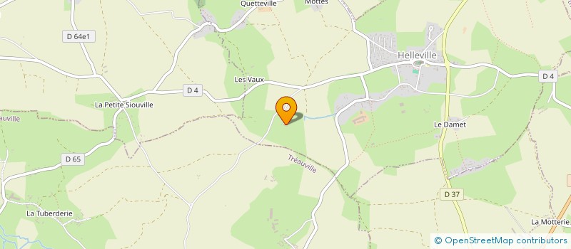 localisation de l'entreprise MADAME BRIGITTE BOUGREL  HELLEVILLE