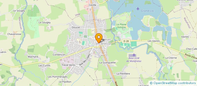 localisation de l'entreprise MADAME BRIGITTE BOUILLOUX à MONTREVEL-EN-BRESSE