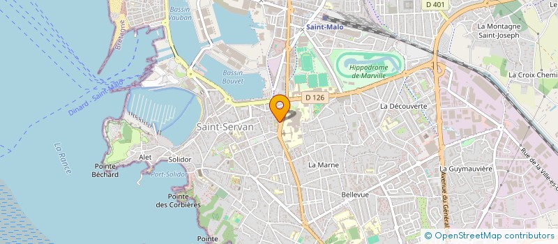 localisation de l'entreprise MADAME BRIGITTE BOULANGER  SAINT-MALO