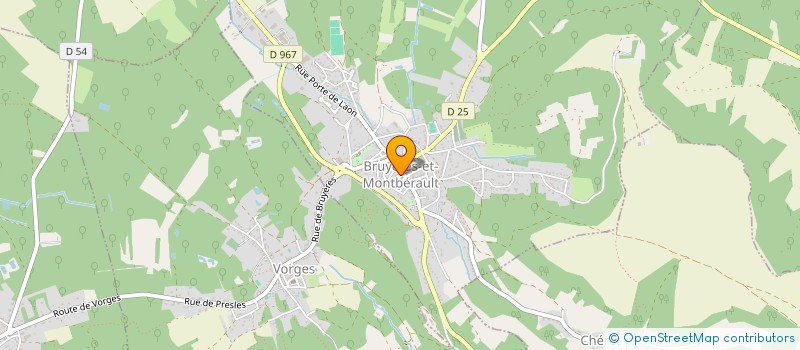localisation de l'entreprise MADAME BRIGITTE BOULARD à BRUYERES-ET-MONTBERAULT