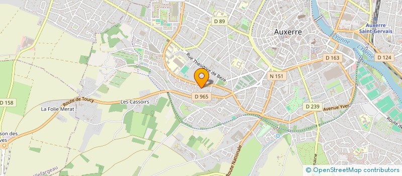 localisation de l'entreprise MADAME BRIGITTE BOULOU  AUXERRE