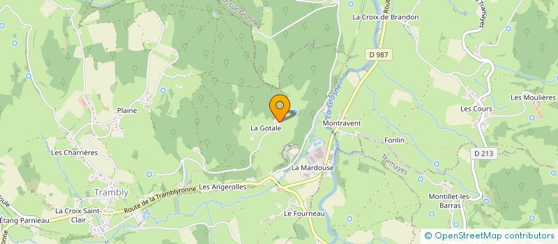 localisation de l'entreprise MADAME BRIGITTE BOUQUIN  DOMPIERRE-LES-ORMES