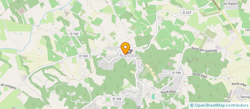 localisation de l'entreprise MADAME BRIGITTE BOUROUMEAU  ROUSSILLON