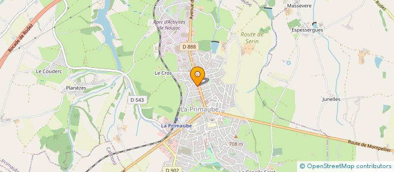 localisation de l'entreprise MADAME BRIGITTE BOUSQUET  LUC-LA-PRIMAUBE