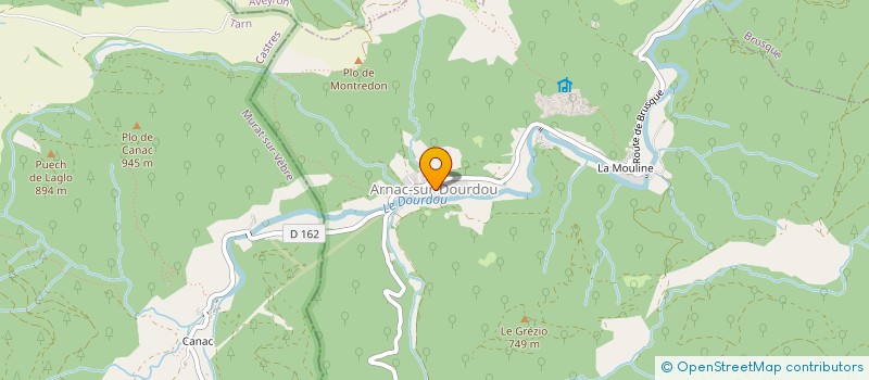 localisation de l'entreprise MADAME BRIGITTE BOUSQUET à ARNAC-SUR-DOURDOU