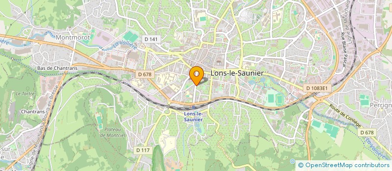 localisation de l'entreprise MADAME BRIGITTE BOUVIER à LONS-LE-SAUNIER