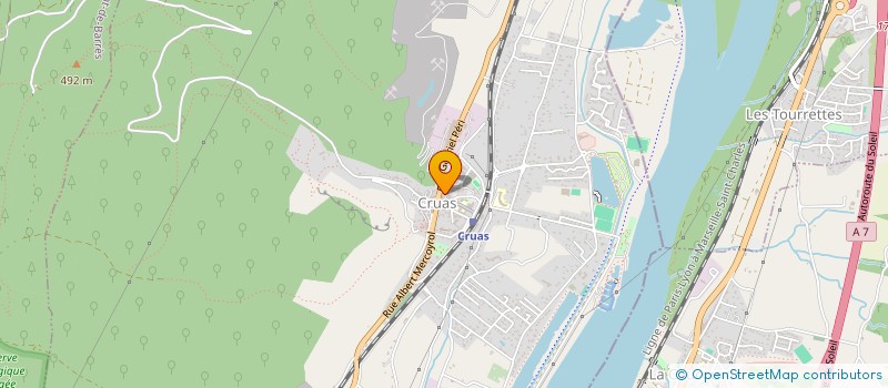 localisation de l'entreprise MADAME BRIGITTE BOUZIGUES  CRUAS