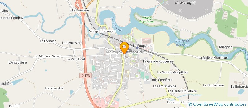 localisation de l'entreprise MADAME BRIGITTE BREAL  MARTIGNE-FERCHAUD