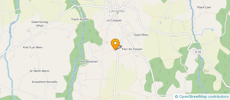localisation de l'entreprise MADAME BRIGITTE BREINDL à LANVELLEC
