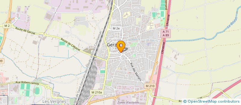 localisation de l'entreprise MADAME BRIGITTE BROS à GERZAT