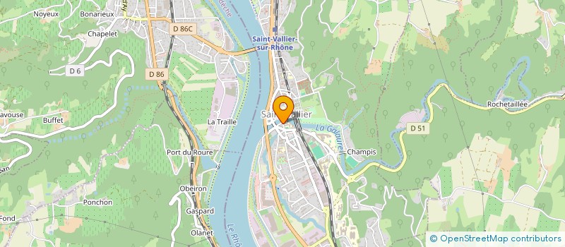 localisation de l'entreprise MADAME BRIGITTE BRUCHARD  SAINT-VALLIER