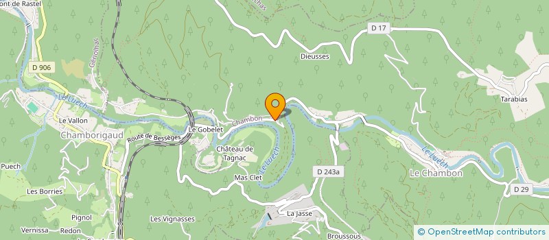 localisation de l'entreprise MADAME BRIGITTE BRUN  CHAMBON