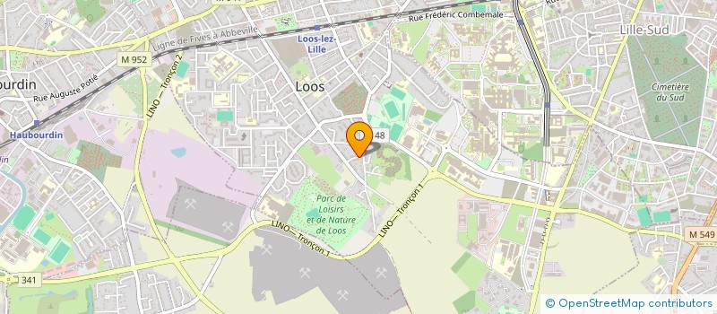 localisation de l'entreprise MADAME BRIGITTE BUCHET  LOOS