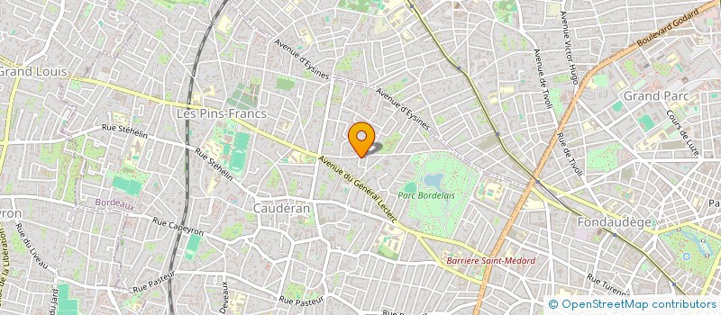 localisation de l'entreprise MADAME BRIGITTE BUFFET à BORDEAUX