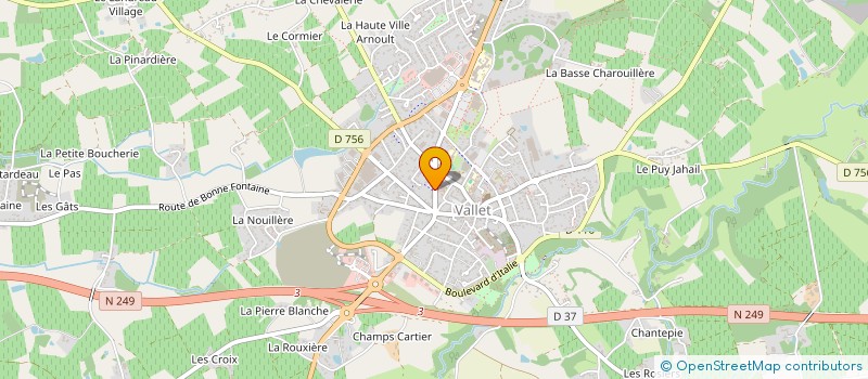 localisation de l'entreprise MADAME BRIGITTE BUREAU  VALLET