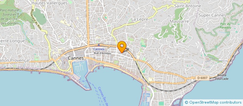 localisation de l'entreprise MADAME BRIGITTE CABARET  CANNES