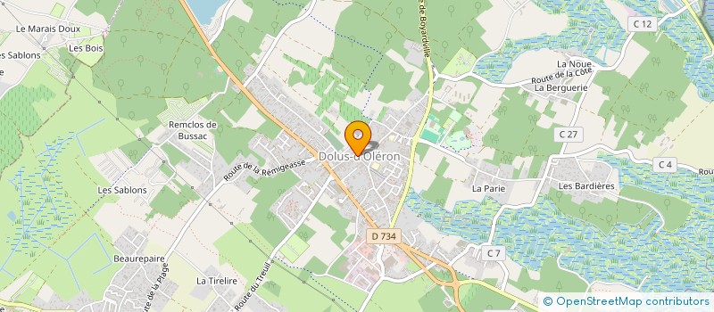 localisation de l'entreprise MADAME BRIGITTE CAILLAUD  DOLUS-D'OLERON