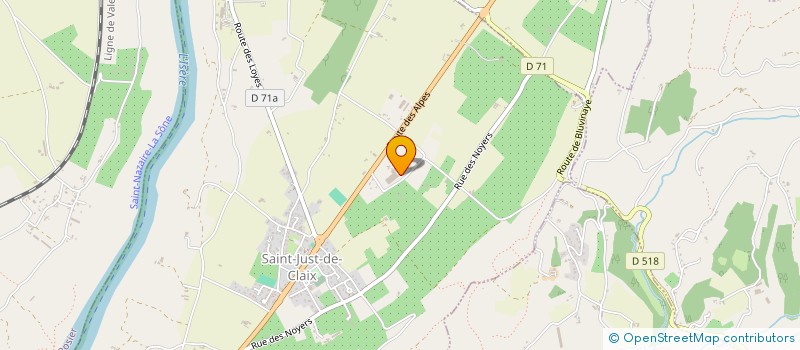 localisation de l'entreprise MADAME BRIGITTE CALLET  SAINT-JUST-DE-CLAIX