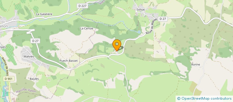 localisation de l'entreprise MADAME BRIGITTE CAMMAS  SALLES-LA-SOURCE