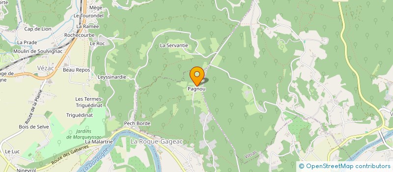 localisation de l'entreprise MADAME BRIGITTE CANET  LA ROQUE-GAGEAC