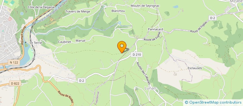 localisation de l'entreprise MADAME BRIGITTE CAPUS  FIGEAC