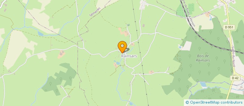 localisation de l'entreprise MADAME BRIGITTE CARPENTIER  RAINSARS