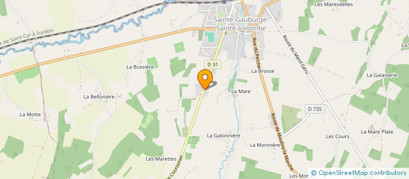 localisation de l'entreprise MADAME BRIGITTE CARPENTIER à SAINTE-GAUBURGE-SAINTE-COLOMBE
