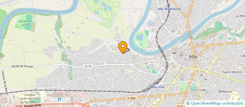 localisation de l'entreprise MADAME BRIGITTE CARRIERE à ALBI