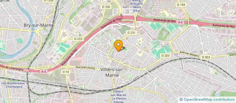 localisation de l'entreprise MADAME BRIGITTE CASEL à VILLIERS-SUR-MARNE