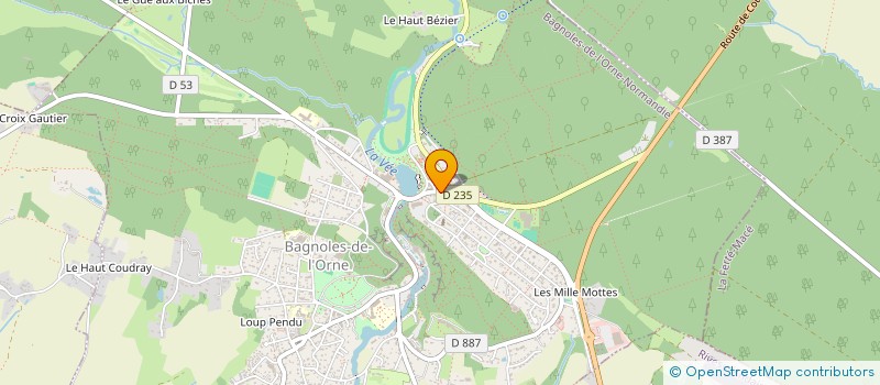 localisation de l'entreprise MADAME BRIGITTE CASSABOIS à BAGNOLES-DE-L'ORNE-NORMANDIE