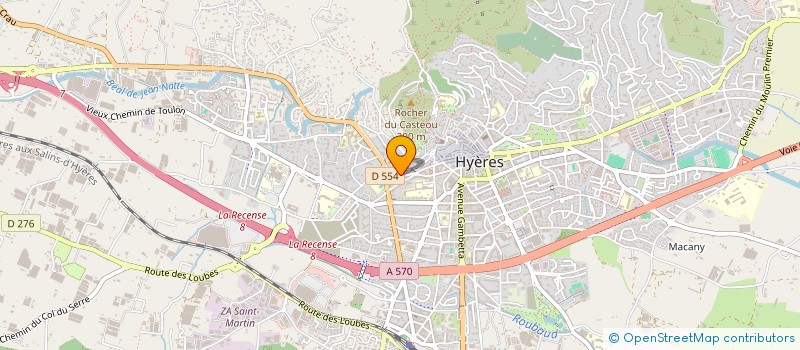 localisation de l'entreprise MADAME BRIGITTE CASTEL  HYERES