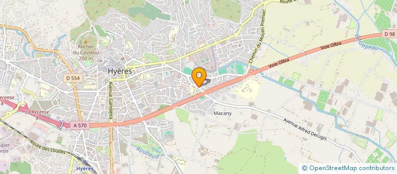 localisation de l'entreprise MADAME BRIGITTE CATALAN à HYERES