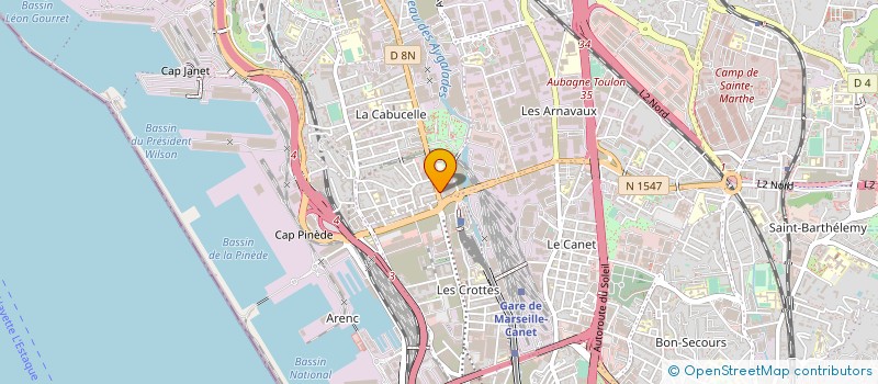localisation de l'entreprise MADAME BRIGITTE CAVALIER à MARSEILLE