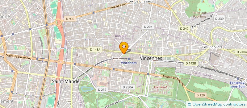 localisation de l'entreprise MADAME BRIGITTE CAVANAGH à VINCENNES