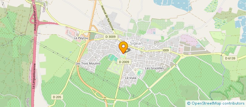 localisation de l'entreprise MADAME BRIGITTE CAVERIVIERE  SIGEAN