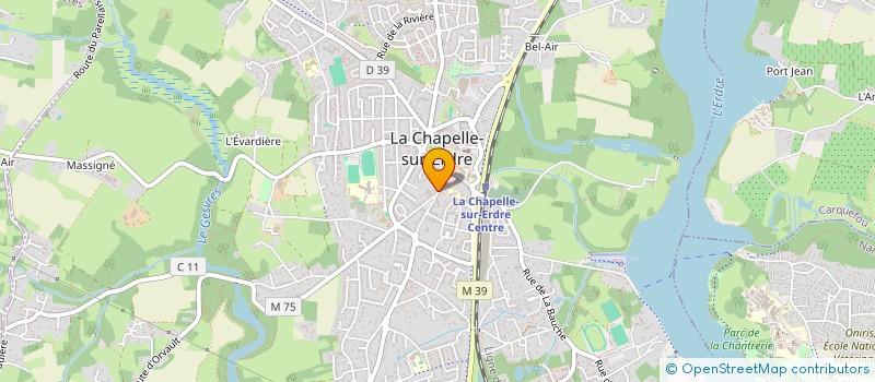 localisation de l'entreprise MADAME BRIGITTE CELLERIN à LA CHAPELLE-SUR-ERDRE