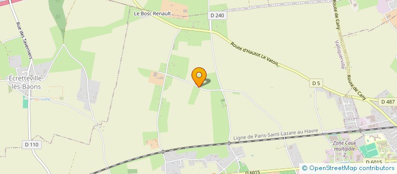 localisation de l'entreprise MADAME BRIGITTE CHAILLOU  VALLIQUERVILLE