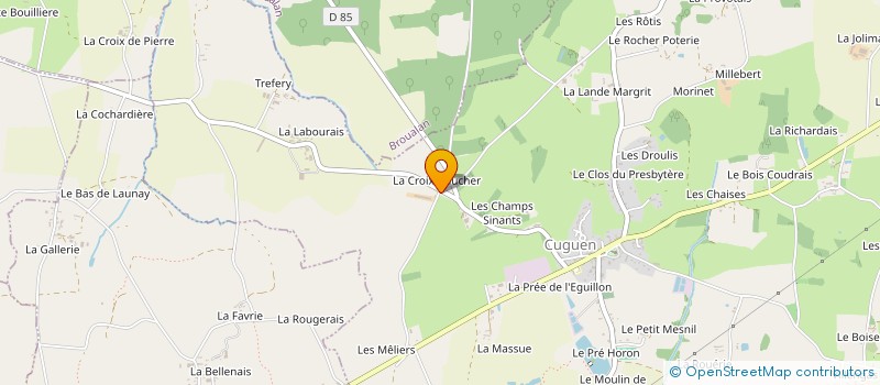 localisation de l'entreprise MADAME BRIGITTE CHAMBRON à CUGUEN