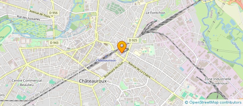 localisation de l'entreprise MADAME BRIGITTE CHAPET  CHATEAUROUX