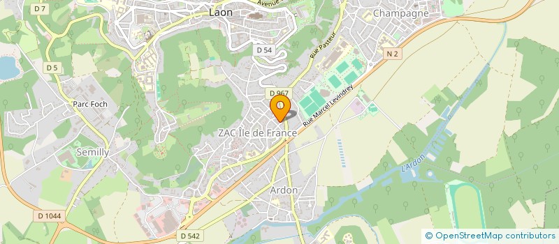 localisation de l'entreprise MADAME BRIGITTE CHARLES  LAON