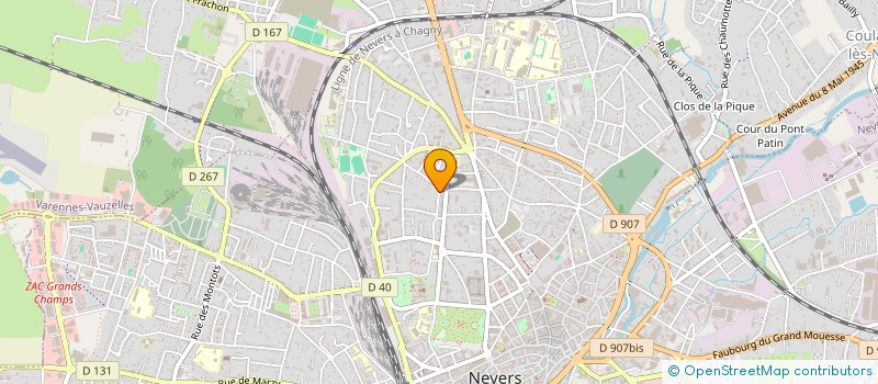 localisation de l'entreprise MADAME BRIGITTE CHARON à NEVERS