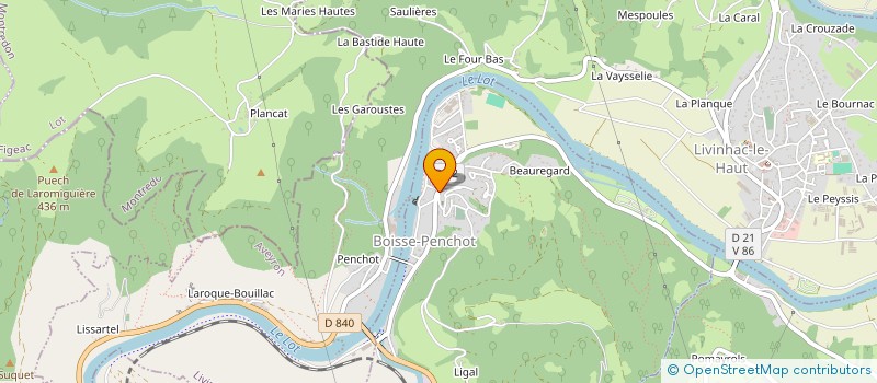 localisation de l'entreprise MADAME BRIGITTE CHATTON  BOISSE-PENCHOT