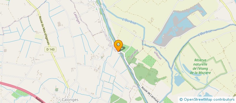 localisation de l'entreprise MADAME BRIGITTE CHAUDERON  CALONGES