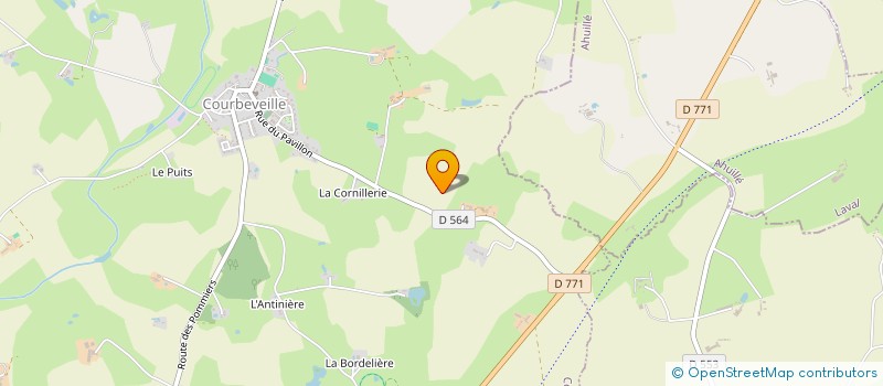 localisation de l'entreprise MADAME BRIGITTE CHAUDET à COSSE-LE-VIVIEN
