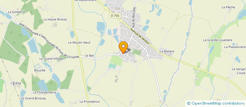 localisation de l'entreprise MADAME BRIGITTE CHAUVEAU  CHEMILLE-EN-ANJOU