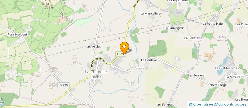 localisation de l'entreprise MADAME BRIGITTE CHEDEVILLE à LA CHAPELLE BICHE