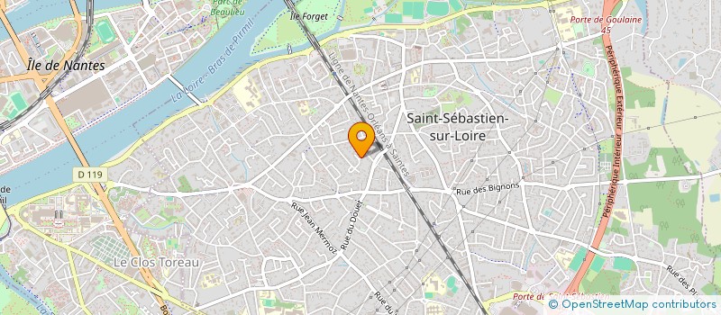 localisation de l'entreprise MADAME BRIGITTE CHENE à SAINT-SEBASTIEN-SUR-LOIRE