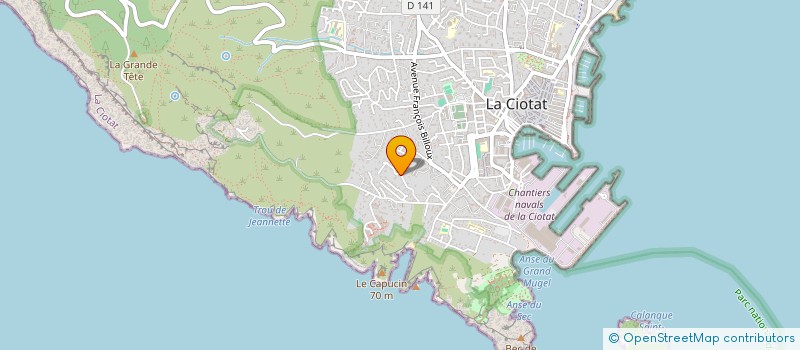 localisation de l'entreprise MADAME BRIGITTE CHENEVIER à LA CIOTAT