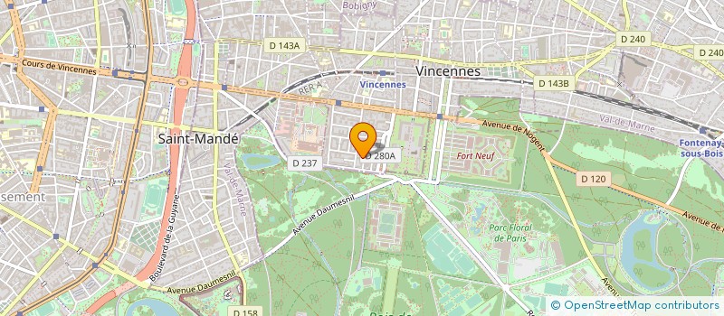 localisation de l'entreprise MADAME BRIGITTE CHENU à VINCENNES